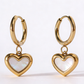Devotion Heart Huggie Earrings - 18K Gold Plated & Tarnish-Proof