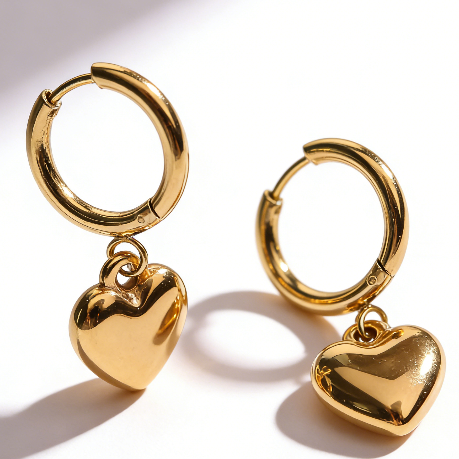 Valentine necklace sweetheart gold plated