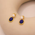 Vintage Azure Natural Pearl Earrings