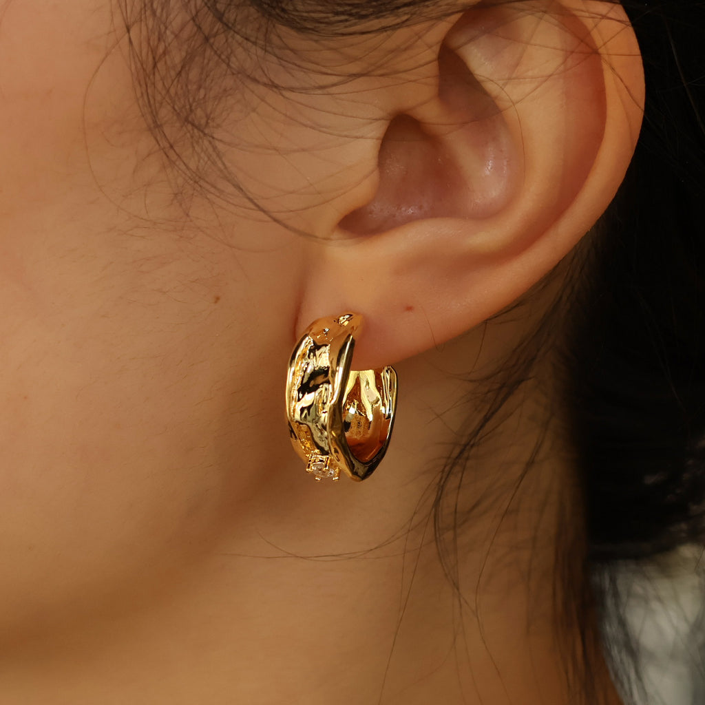 Elliot Hoop Earrings Gold Plated