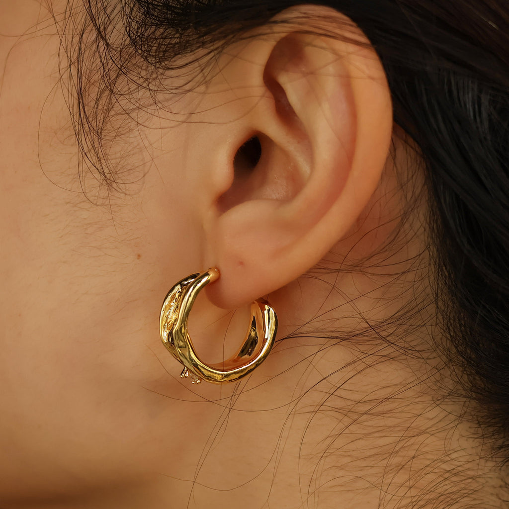 Elliot Hoop Earrings Gold Plated