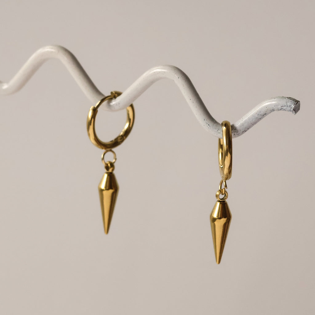 Finely Gold plated huggie hoops water resistant