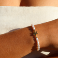 Flower Charm Freshwater Pearl Bracelet