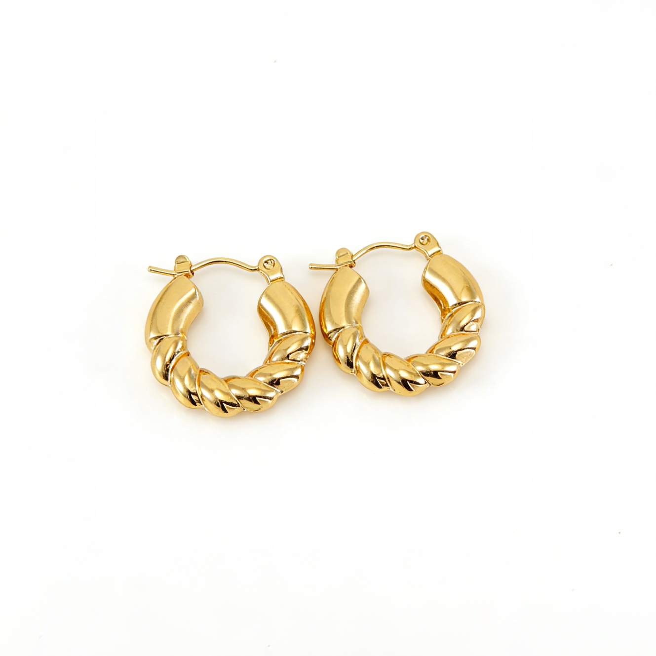 Maddie Gold plated huggies earrings