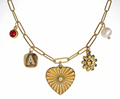 Golden Love Charm Necklace