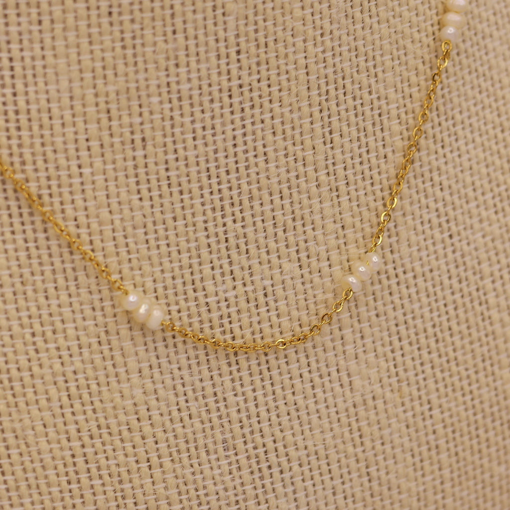 Joni Mini Pearl Necklace Handmade