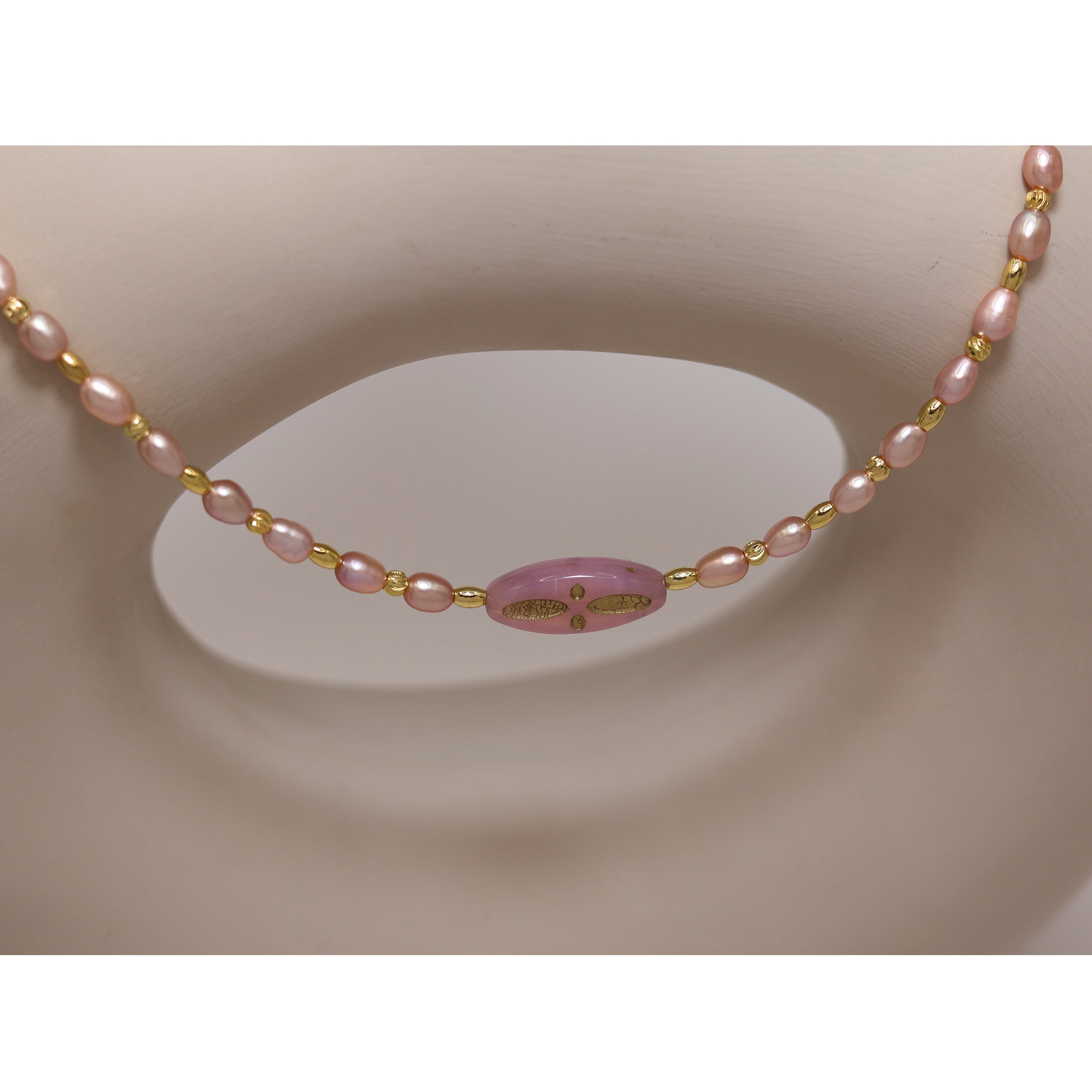 Lavender Haze Pearl Necklace