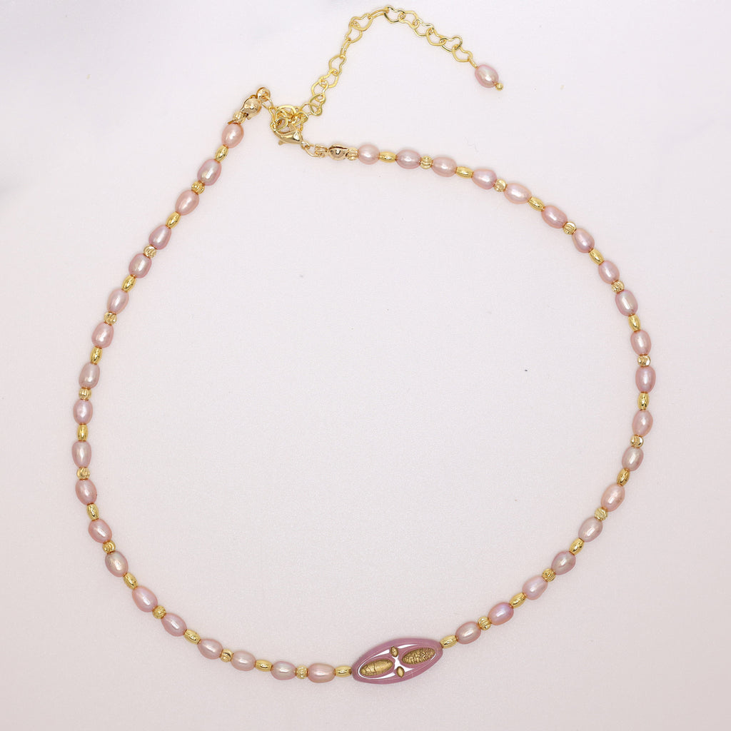 Lavender Haze Pearl Necklace