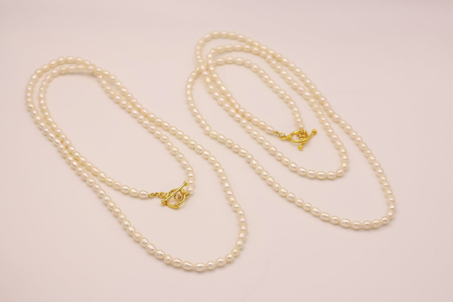 Beatrice natural pearl long necklace