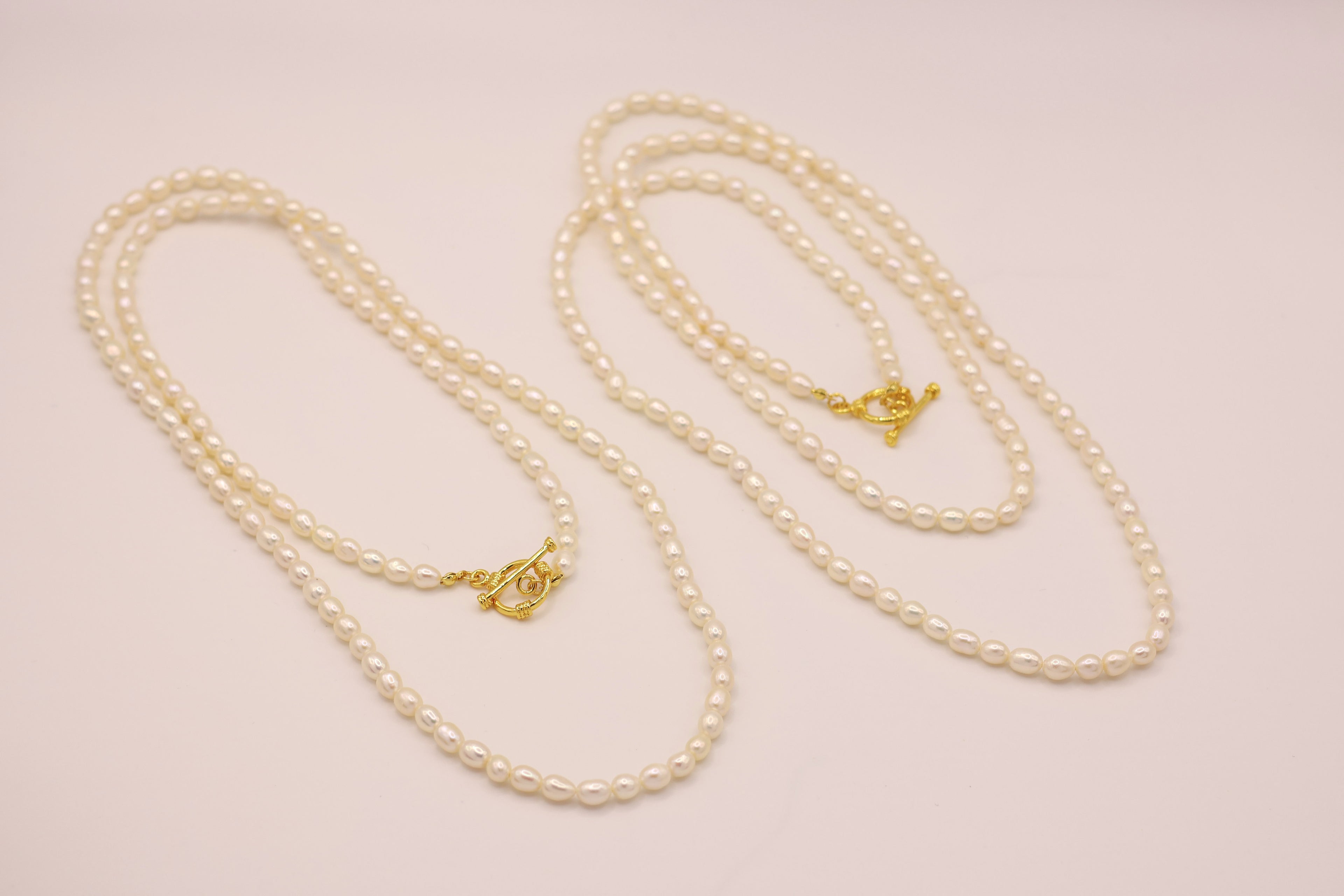 Beatrice natural pearl long necklace