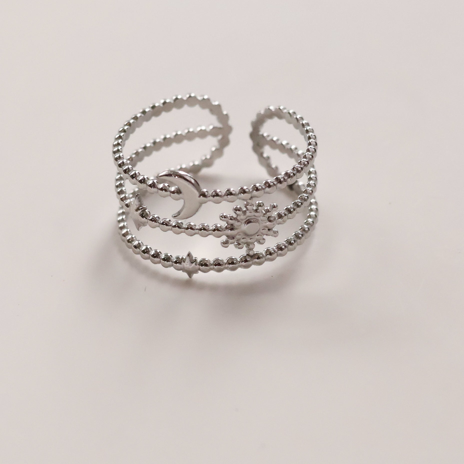 Lyra gold plated open ring