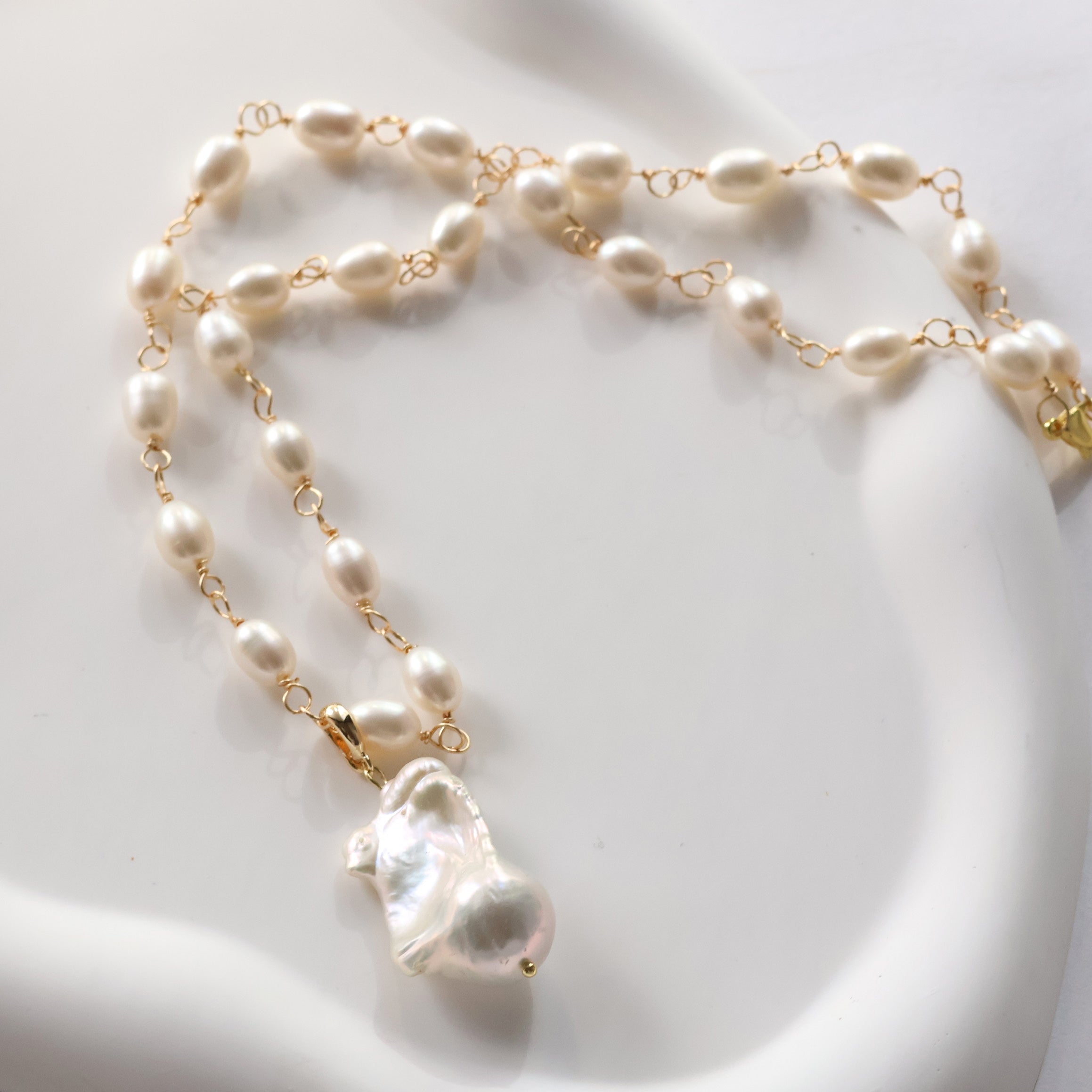 Mira Bridal Pearl Necklace