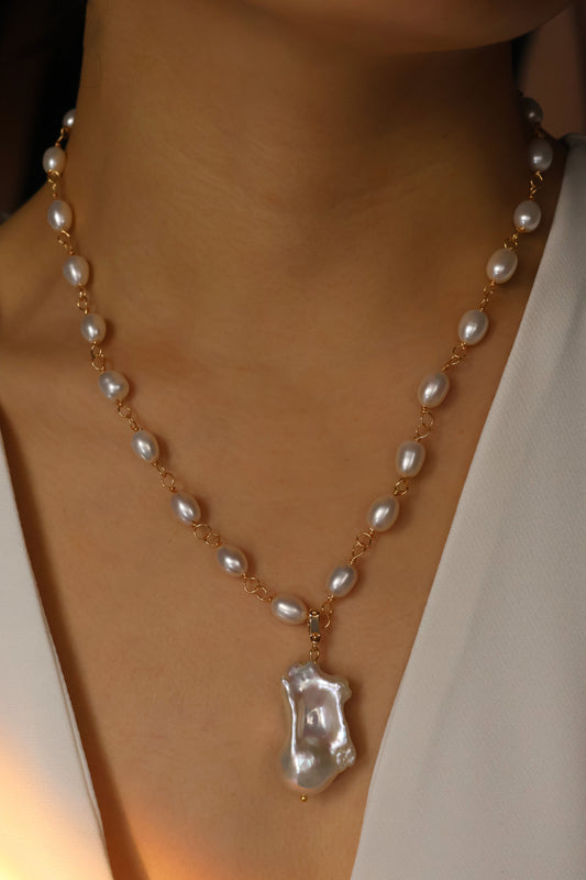 Mira Bridal Pearl Necklace