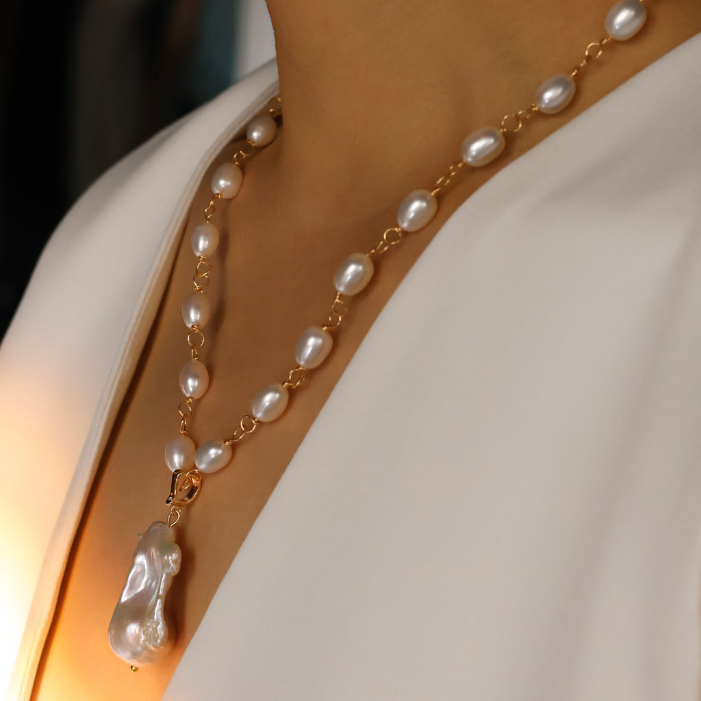 Mira Bridal Pearl Necklace