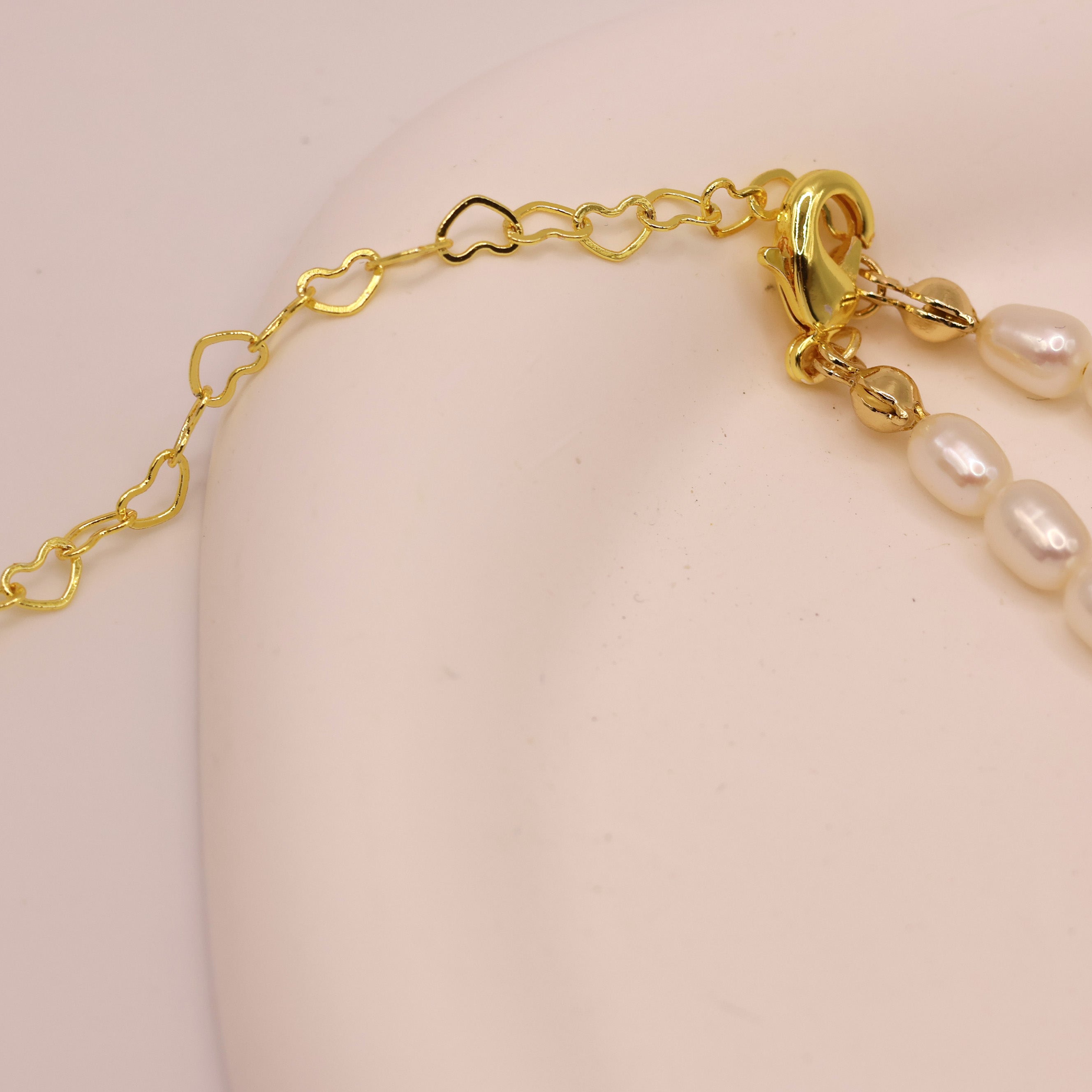 Anne classic rice pearl necklace