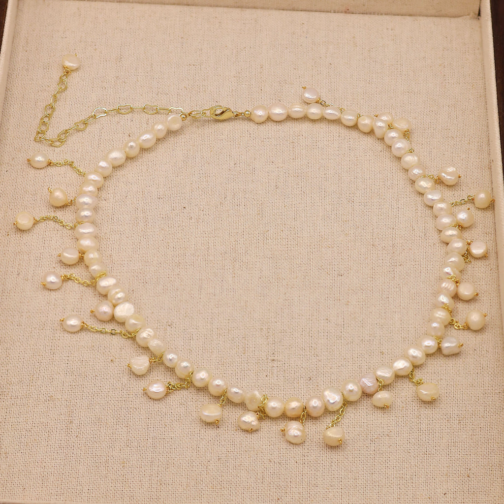 Elene Bridal Pearl Necklace Handmade for wedding prom