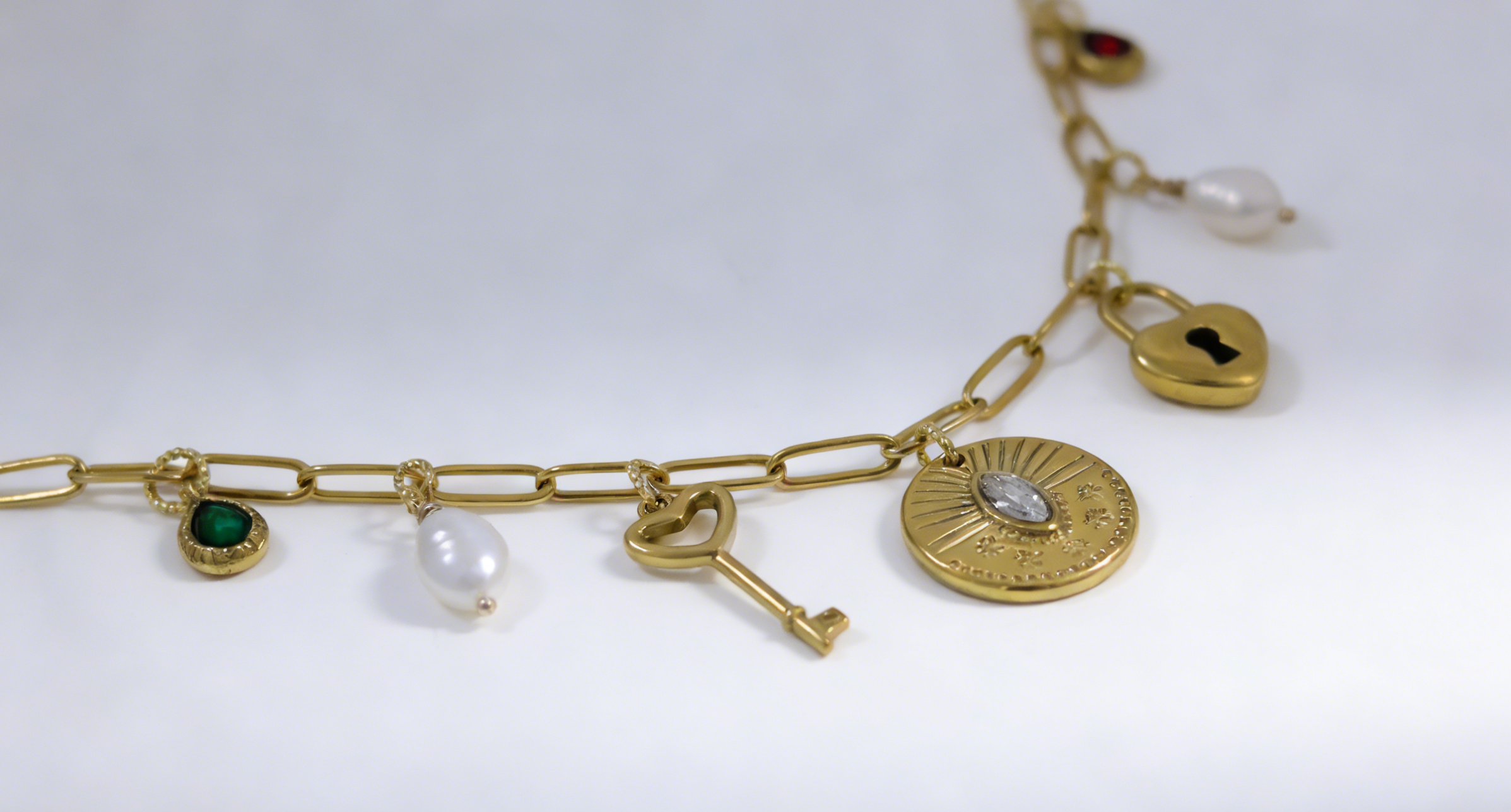 Heartlock Charm Necklace