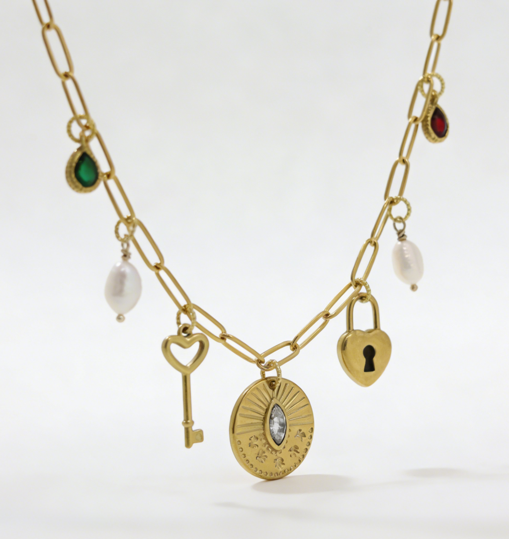 Heartlock Charm Necklace