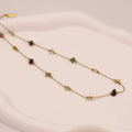 Layla natural stone chips necklace handmade