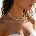 Rosie classic pearl necklace handmade