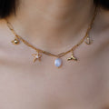 Seafarer's Charm Necklace handmade gold plated