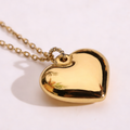 Valentine necklace sweetheart gold plated