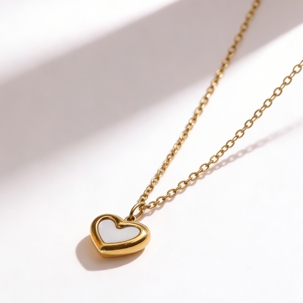 Valentine necklace devotion gold plated