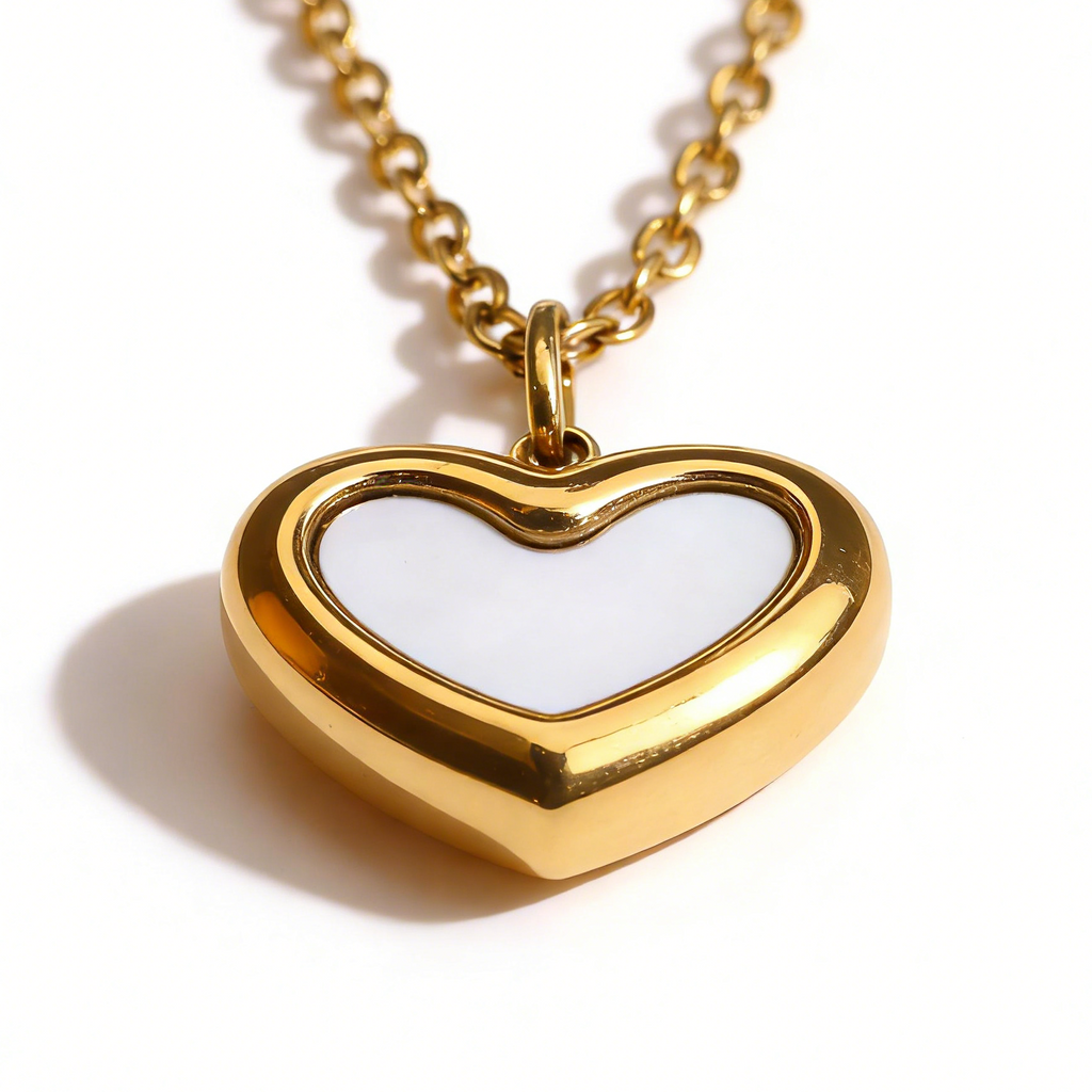 Valentine necklace devotion gold plated