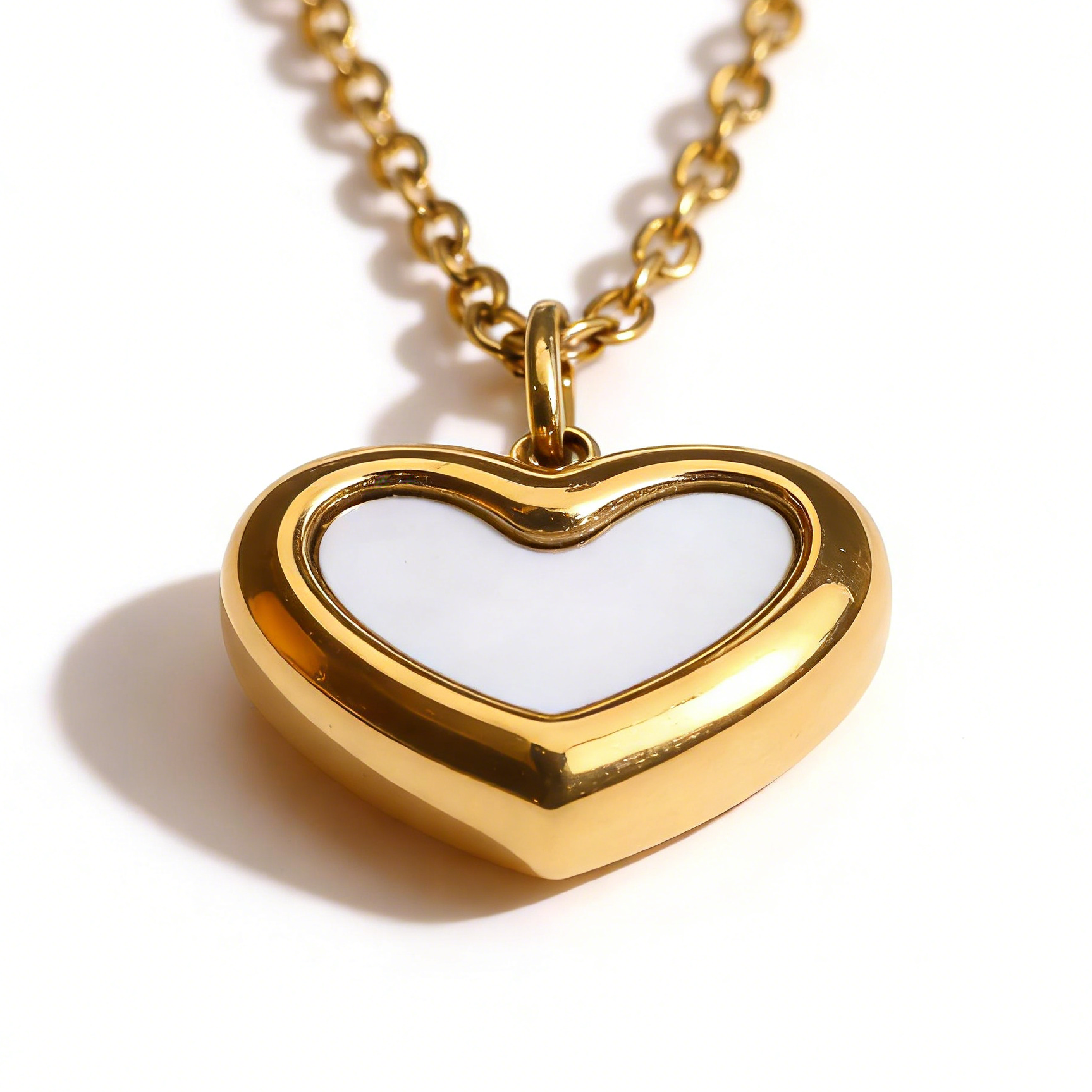 Valentine necklace devotion gold plated