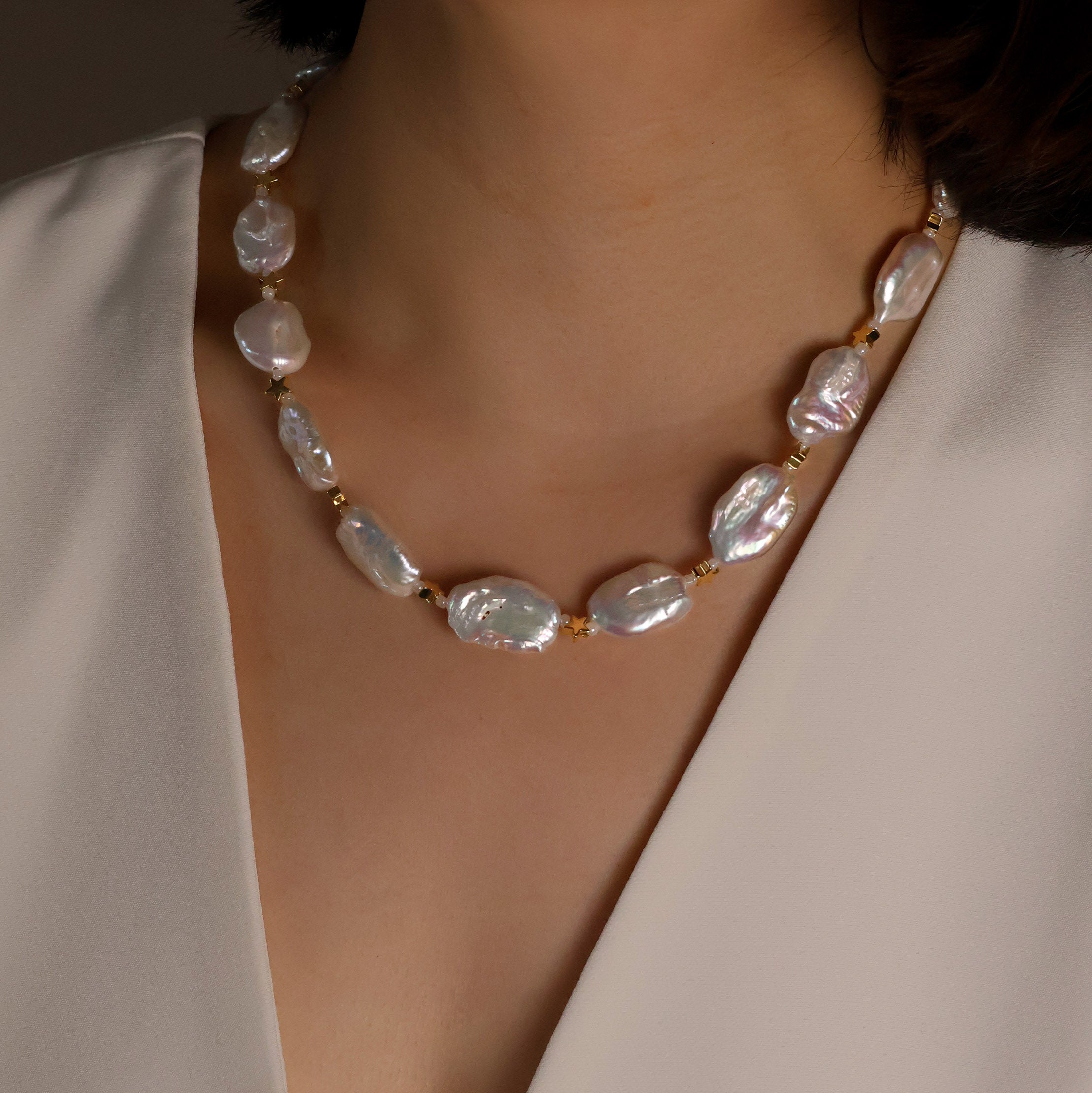 Wanda freshwater baroque pearl necklace