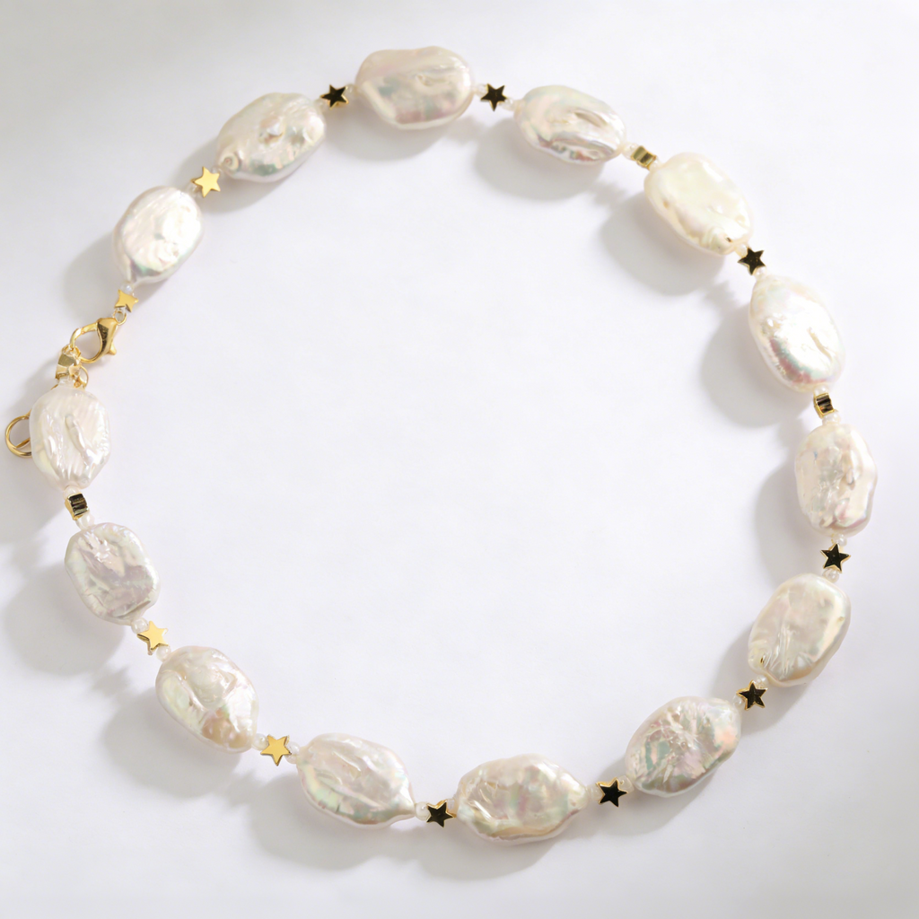 Wanda freshwater baroque pearl necklace