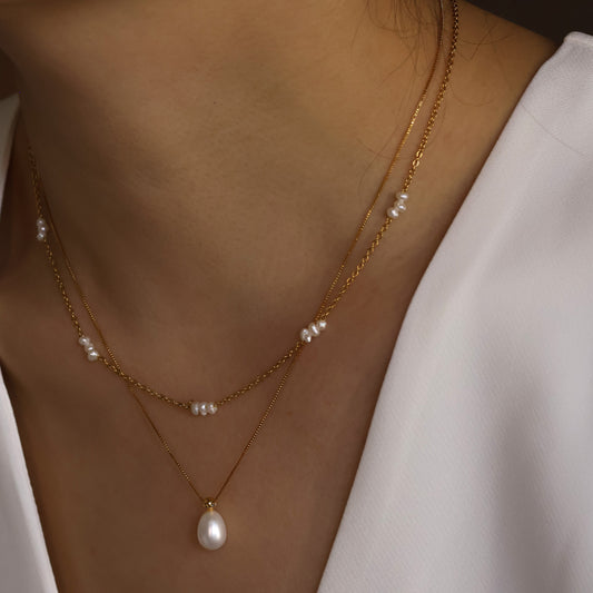 Joni Mini Pearl Necklace Handmade