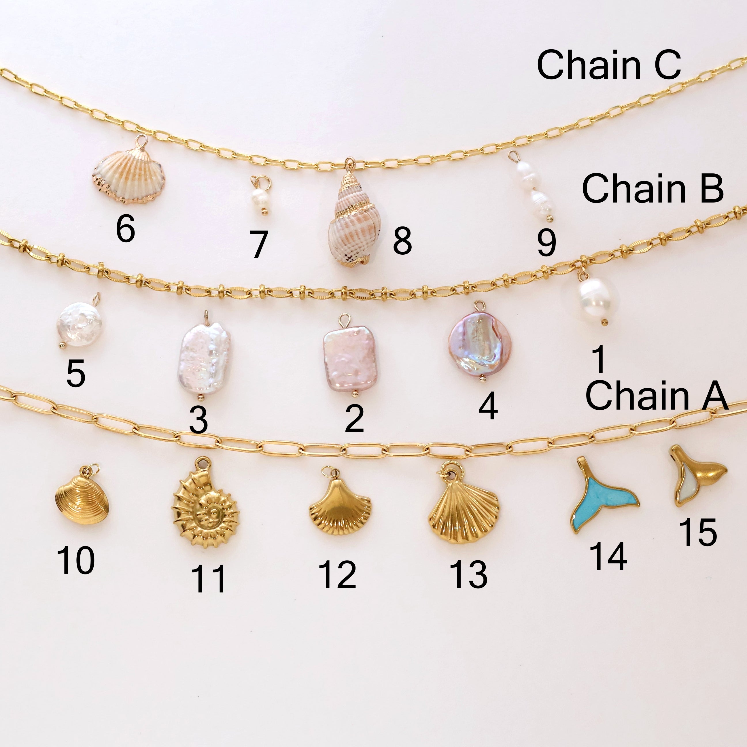 BYO  Build Your Own Personalised Charm Necklace and Bracelet
