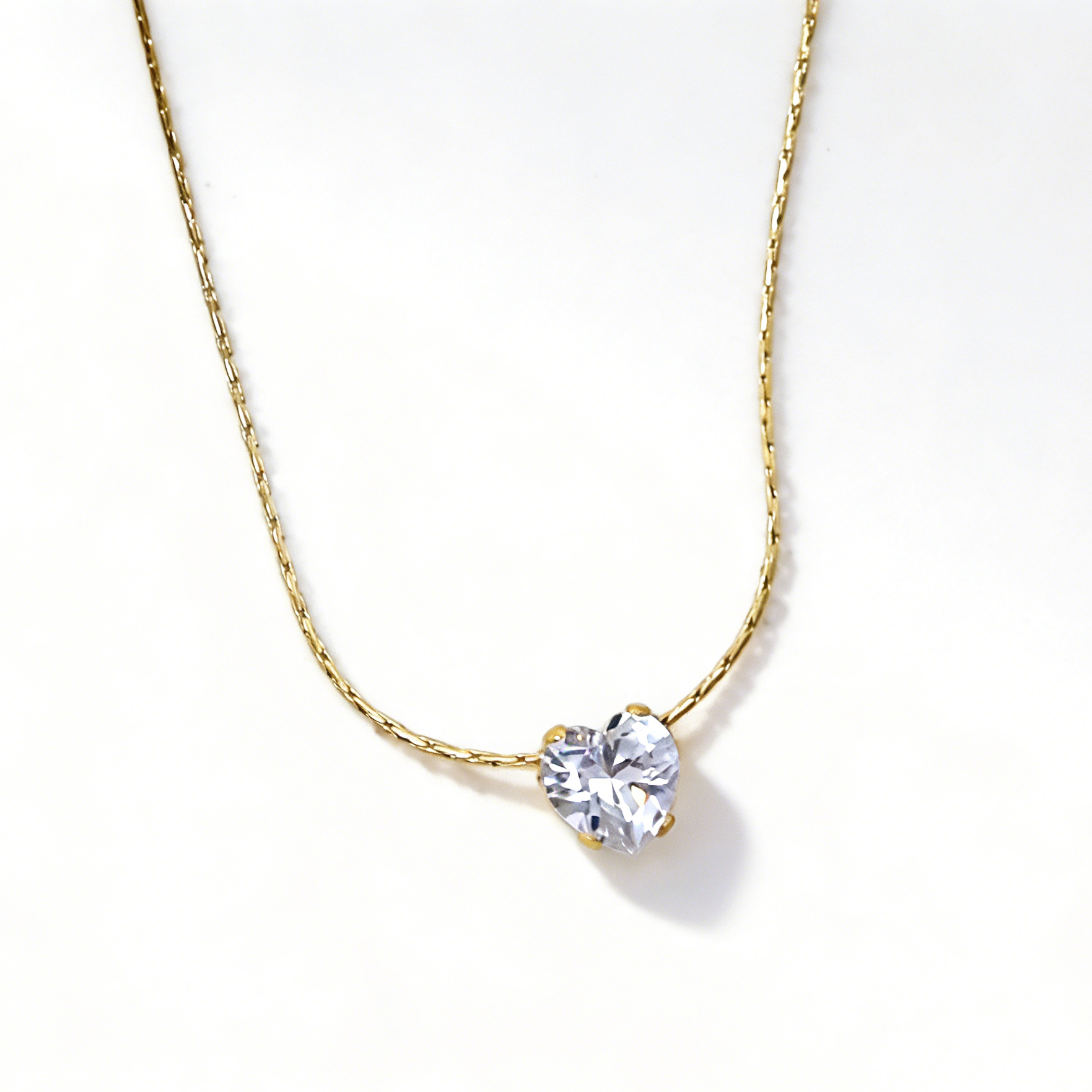 Sparkle Heart Gold Plated necklace