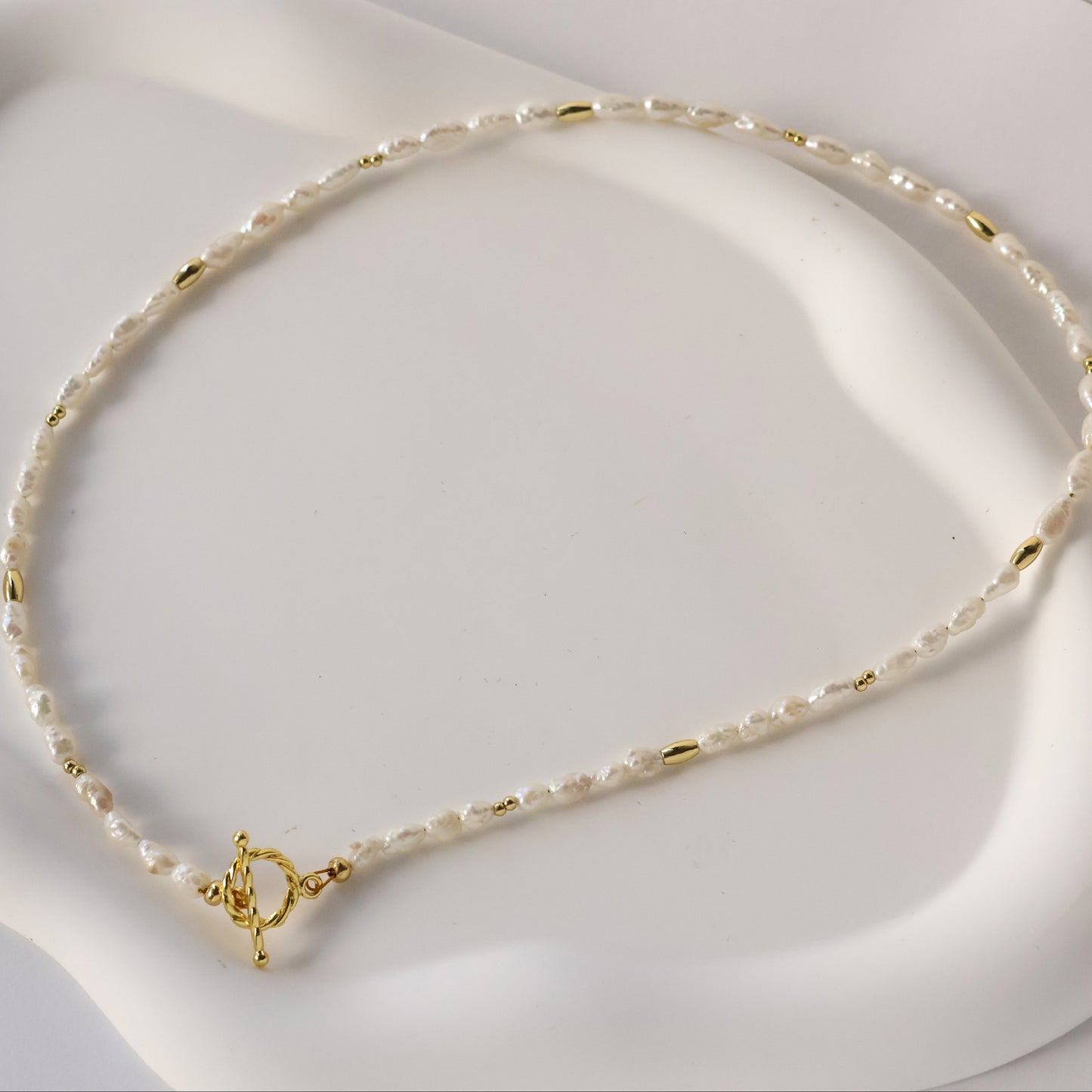 Keshi natural pearl necklace