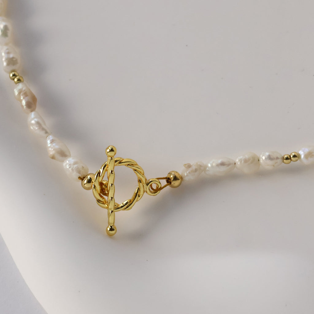 Freshwater Keshi Pearl Choker Necklace