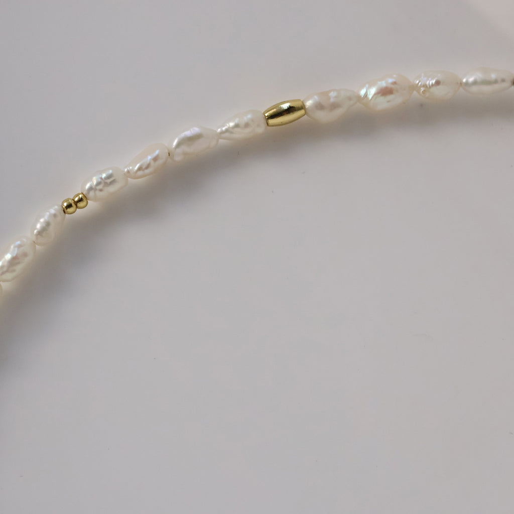 Keshi natural pearl necklace