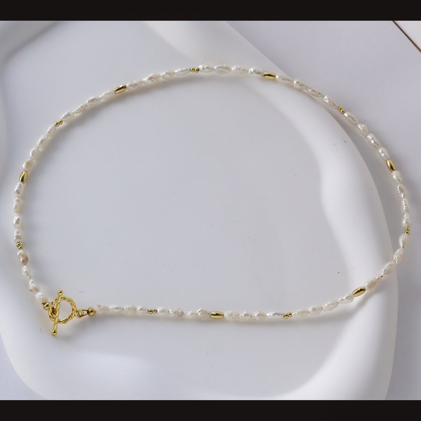 Keshi natural pearl necklace