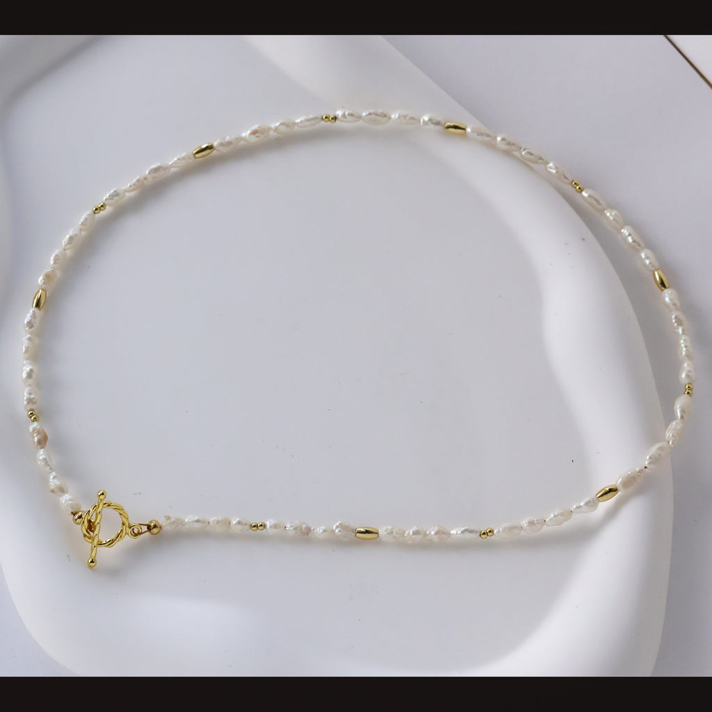 Freshwater Keshi Pearl Choker Necklace