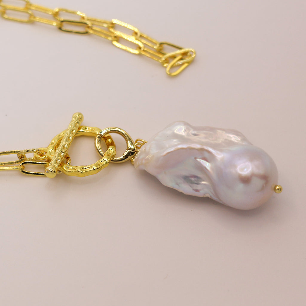 Marissa freeform Baroque pearl necklace