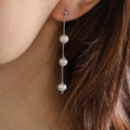 Phoebe floating pearl earrings