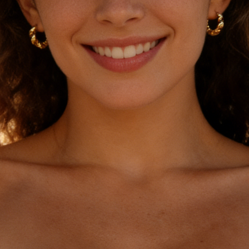 Quinn Gold Plated Twisted Huggies