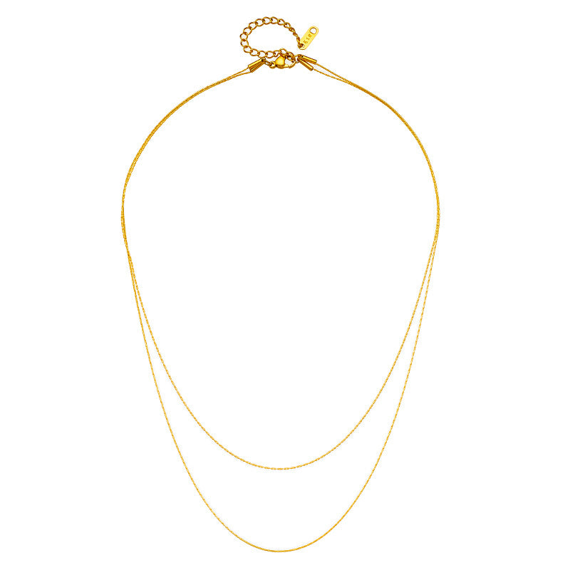 Riley layered snake chain minimalist design