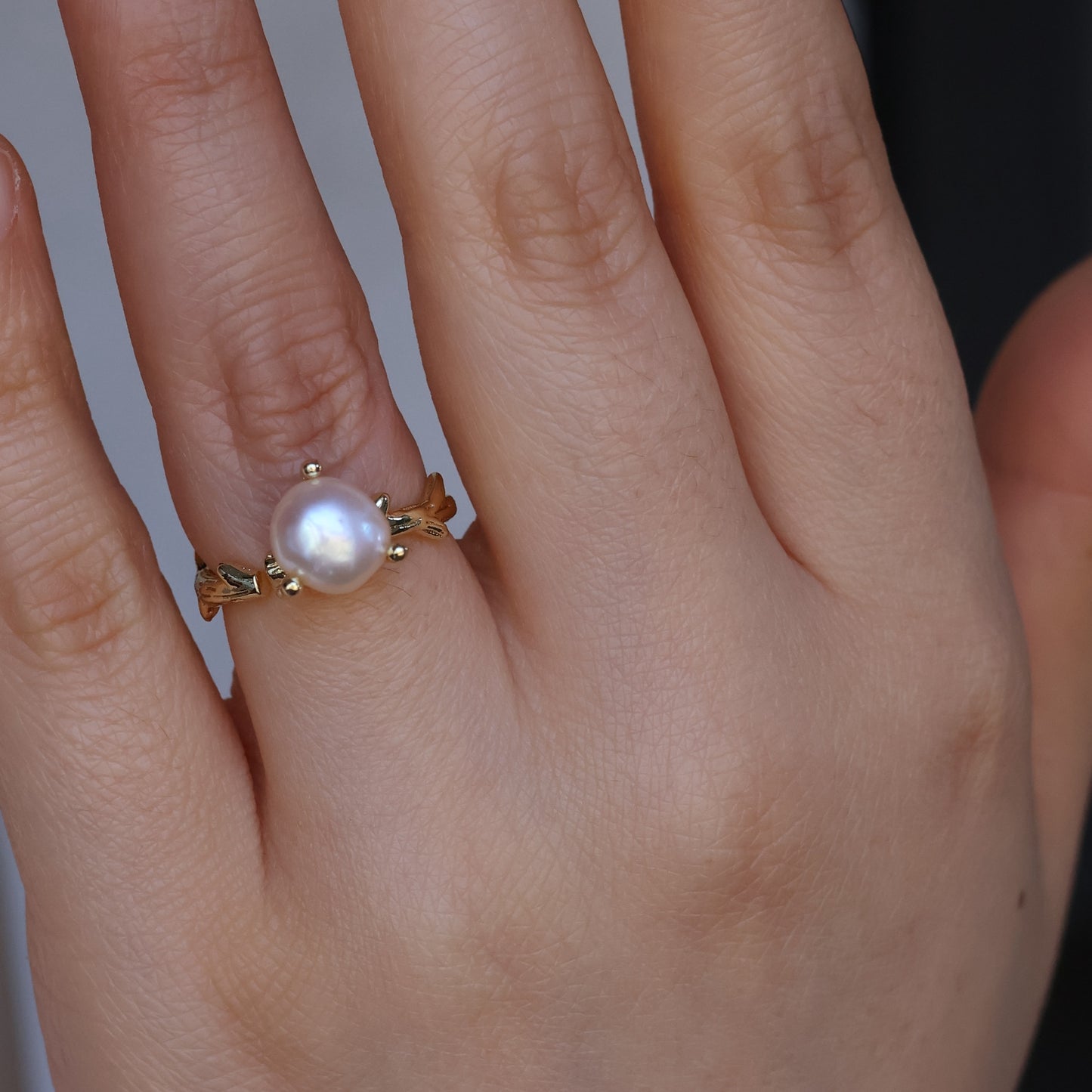 Branch Pearl Open Ring