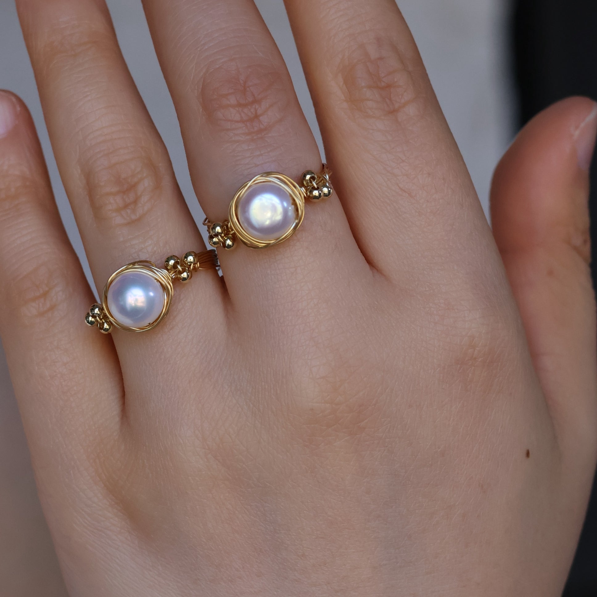 Handmade Pearl Nest Ring