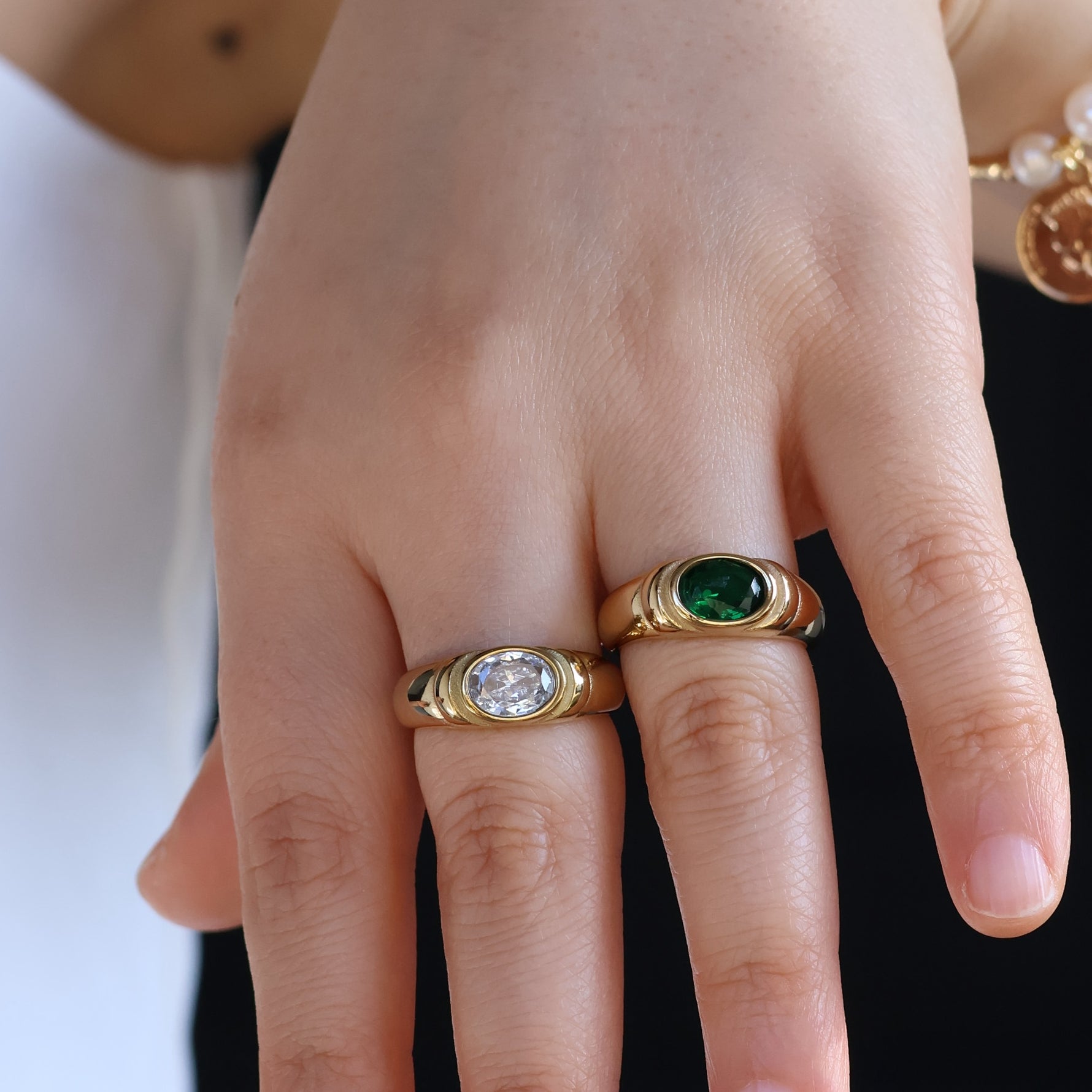 Luxe Zircon Dome Ring