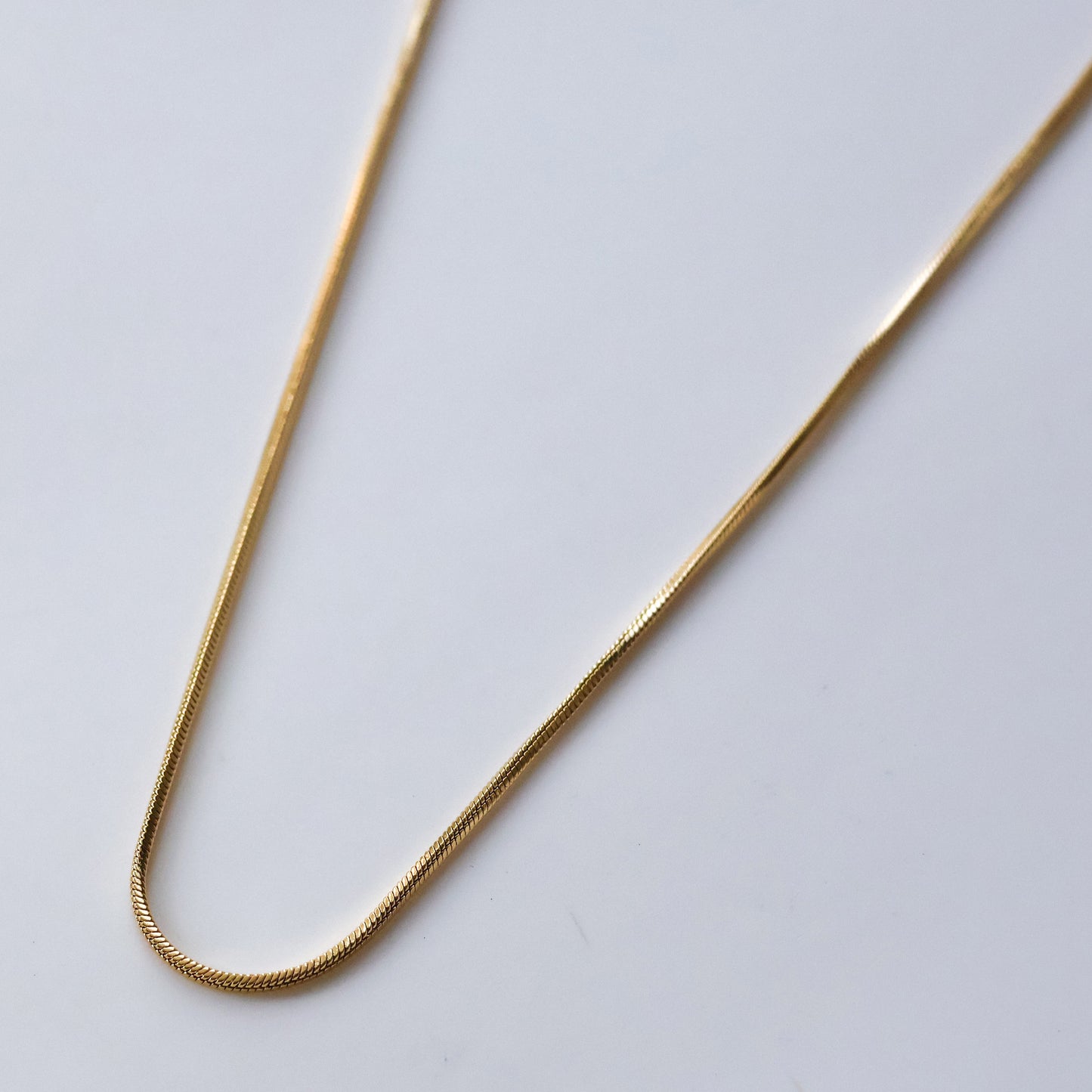 Plain necklace chains gold plated tarnish proof