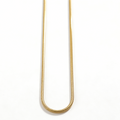 Plain necklace chains gold plated tarnish proof