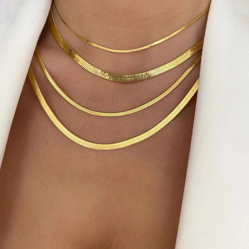 Gold plated snake chain