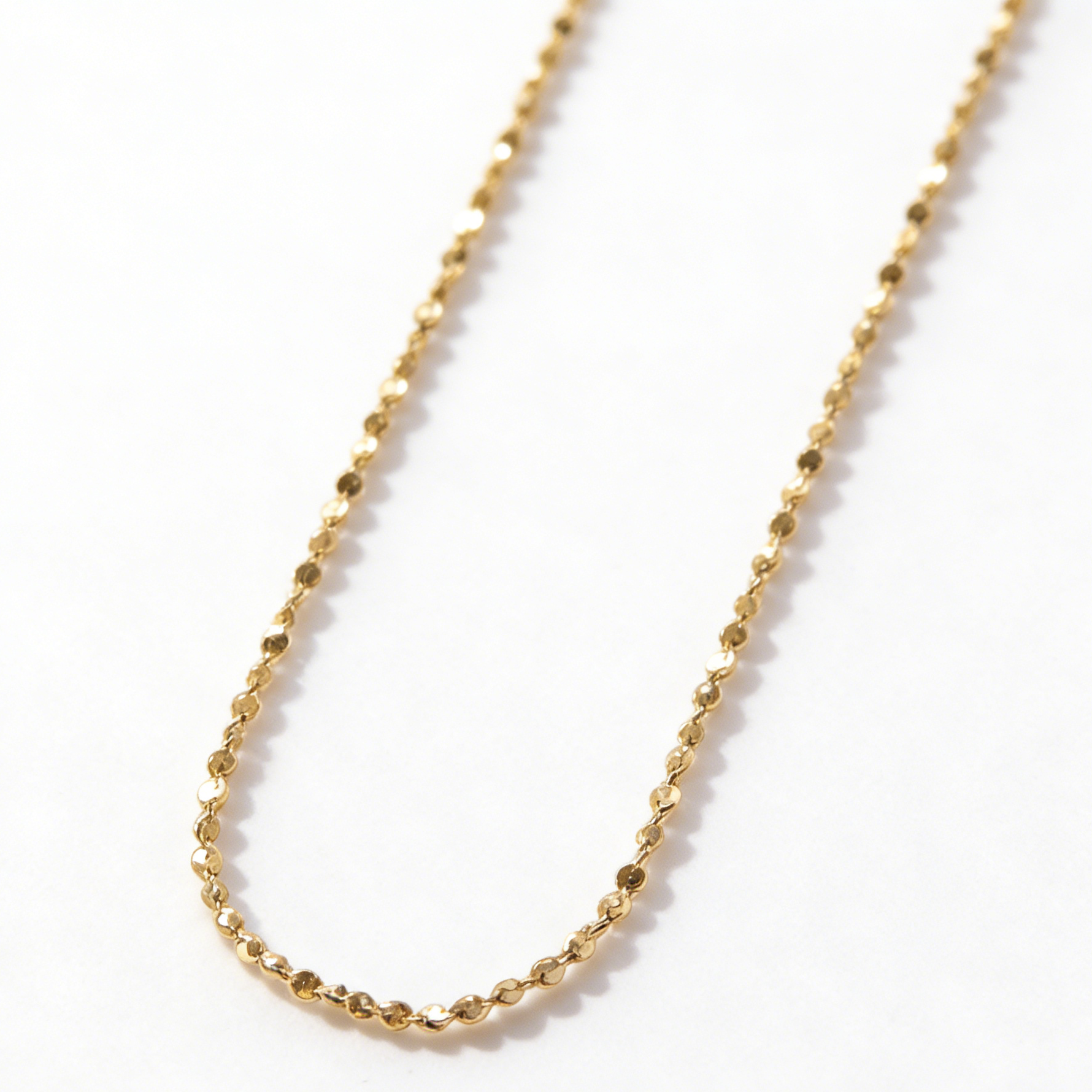 Plain necklace chains gold plated tarnish proof